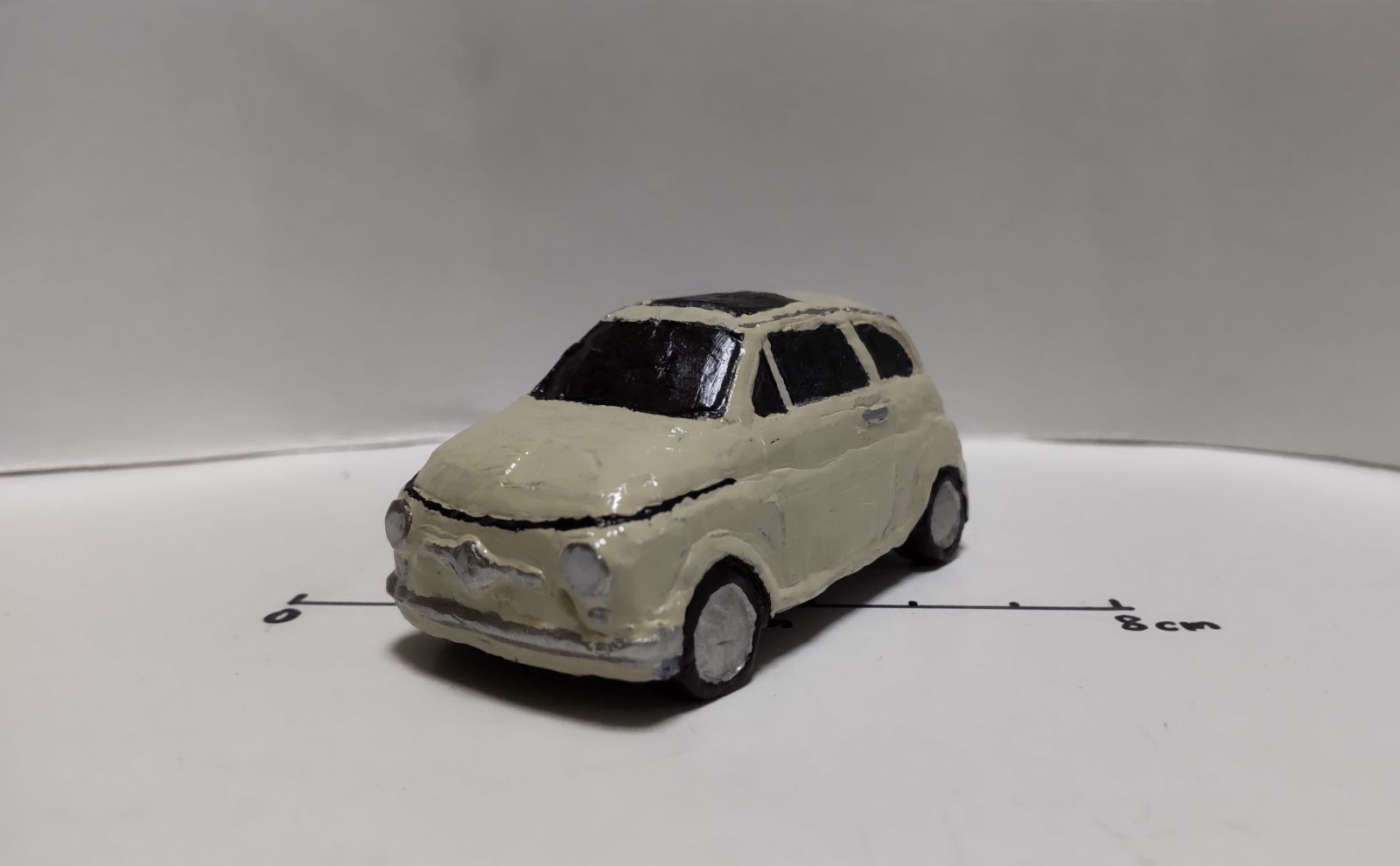 FIAT NUOVA 500 ミニカー 天然石製 - メルカリ