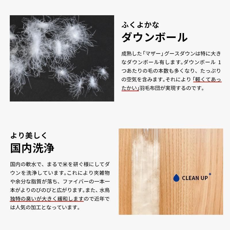 ポーランド産マザーグースダウン95％ 日本製