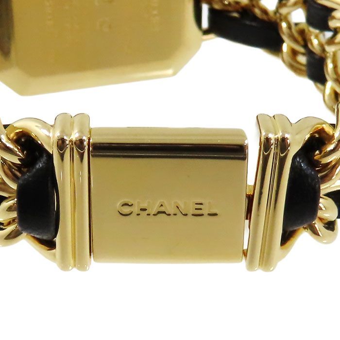 CHANEL シャネル時計(S)プルミエール H0001 メンテ済電池革6月中旬 シャネル プルミエール S H0001 ブラック レディース 時計