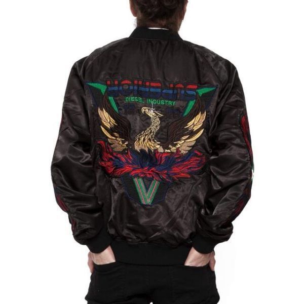 DIESEL(ディーゼル) 刺繍 リバーシブル スカジャン M ディーゼルDIESEL スカジャン M リバーシブル 刺繍 サテン