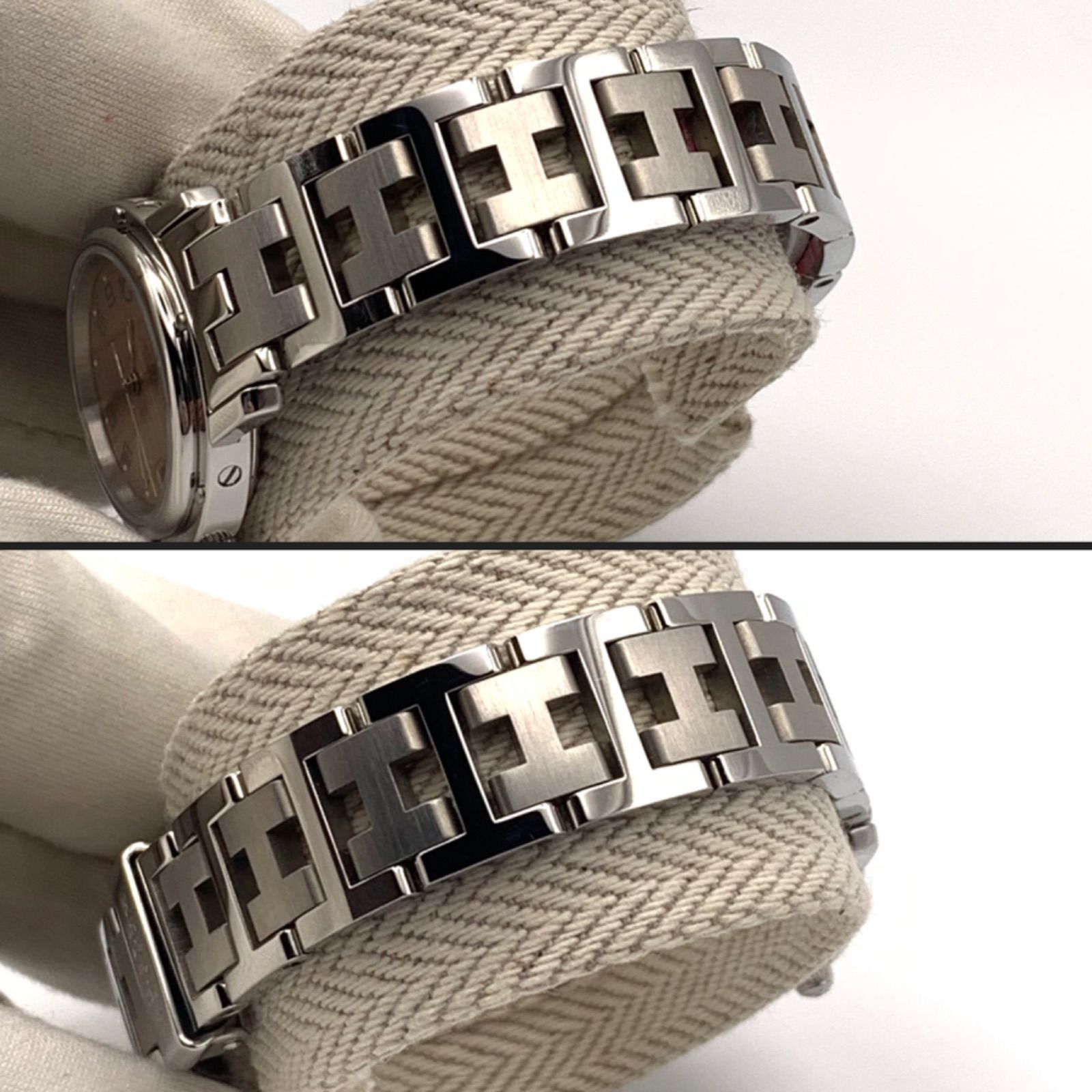 ☆OH / 研磨済☆ HERMES エルメス クリッパー デイト CL4.210 ☆OH / 研磨済☆ HERMES エルメス クリッパー デイト CL4.210