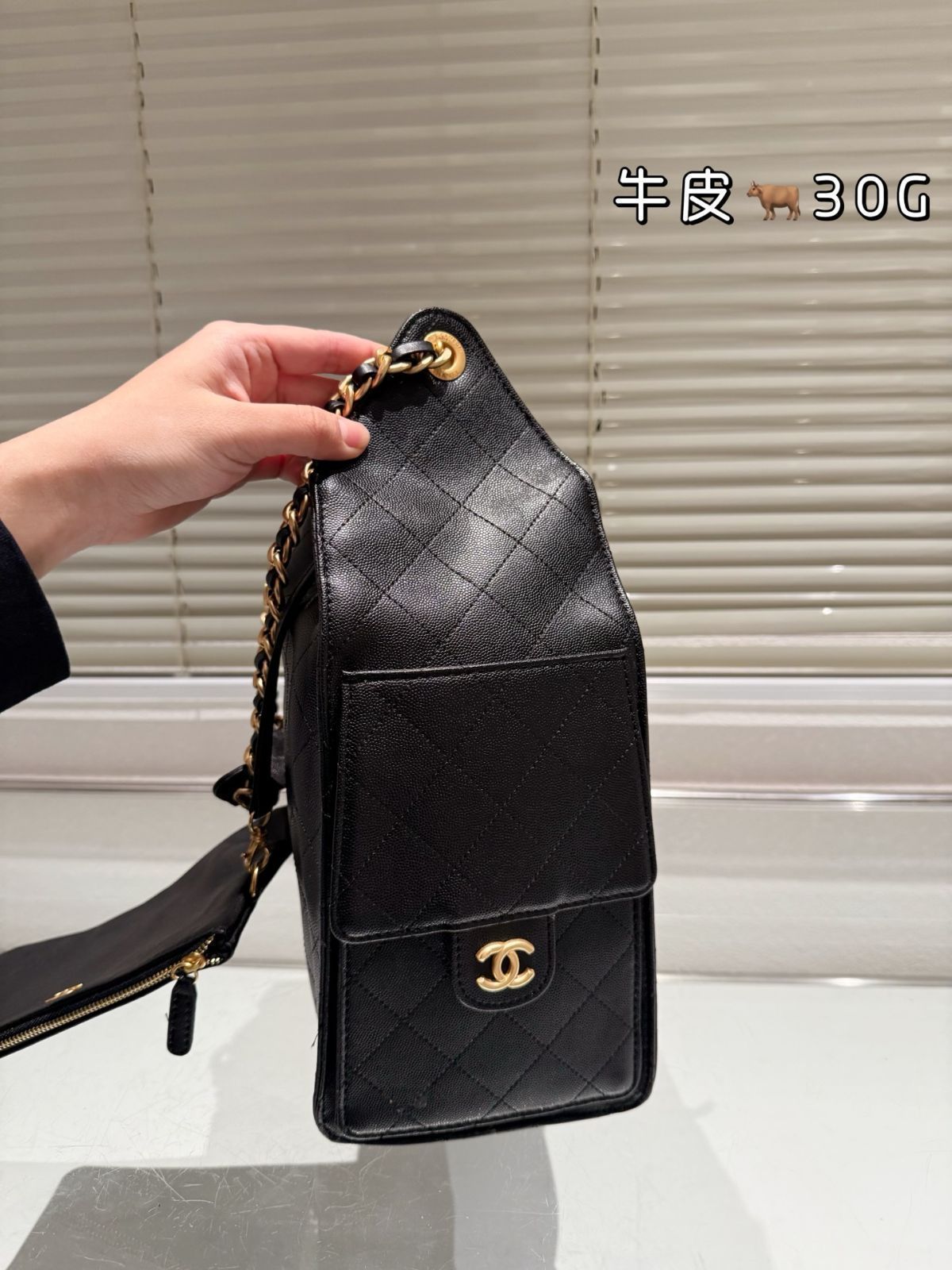 【サイズ感が丁度いい♪】 CHANEL 25ss ラージ ホーボーバッグ 今日特価】Chanel 25s Large Grainy Cowhide Hobo シャネル 25s