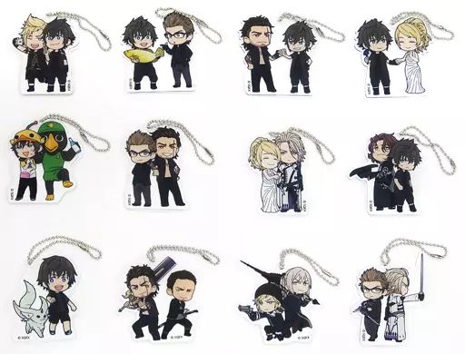 キーホルダー マスコット キャラクター 全12種セット ファイナルファンタジーXV ペアアクリルキーホルダーコレクション