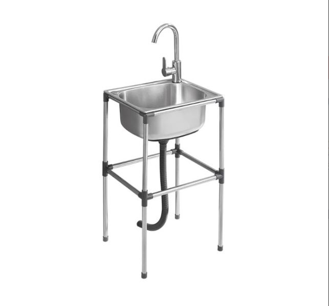 厚手ステンレス鋼のシンクバスケット単槽付きキッチンシンク排水溝食器洗い桶大容量バスケット簡易棚