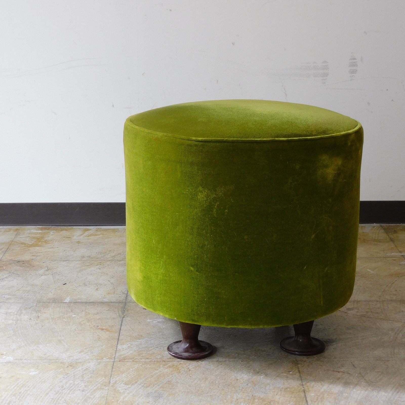 昭和レトロオットマン本革