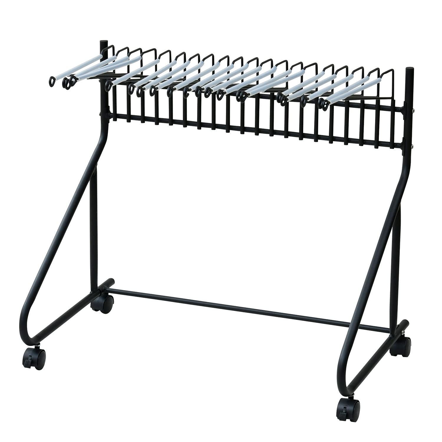 新着商品 RSL-20 BK4 ブラック 組立品 スラックスハンガーラック 幅73.5×奥行43.5×高さ66.5cm 選びやすい すべりにくい 出し入れカンタン 20本 キャスター付き スラックスハンガー 山善