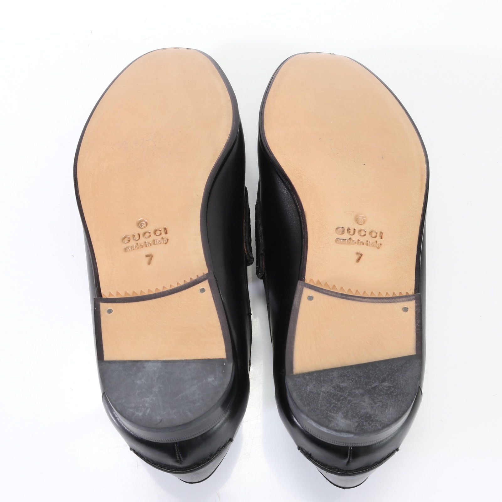 グッチ　ビジネスシューズ　サイズ26 7 ブラック 極美品 グッチ 253303 ホースビット レザー ローファー ビジネス