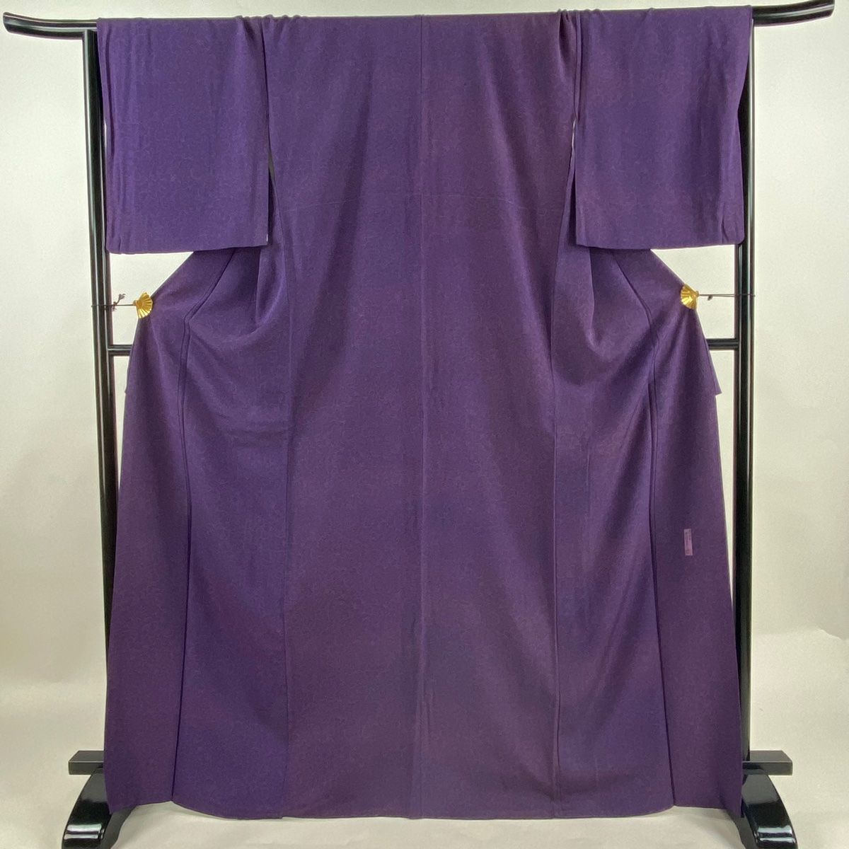 江戸小紋 身丈151cm 裄丈65cm M 袷 落款 万筋 灰色 正絹 名品 一つ紋  