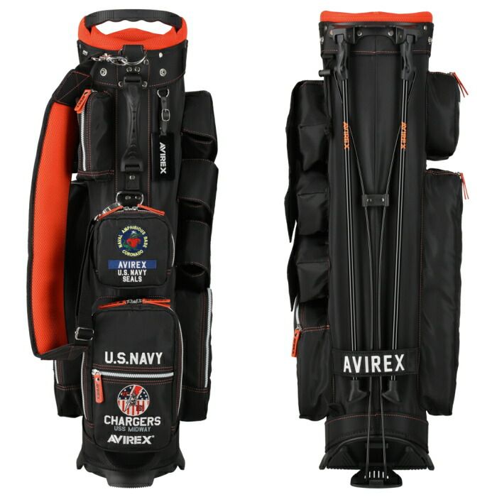 新品 AVIREX アヴィレックスゴルフ キャディバッグ モスグリーン 新品