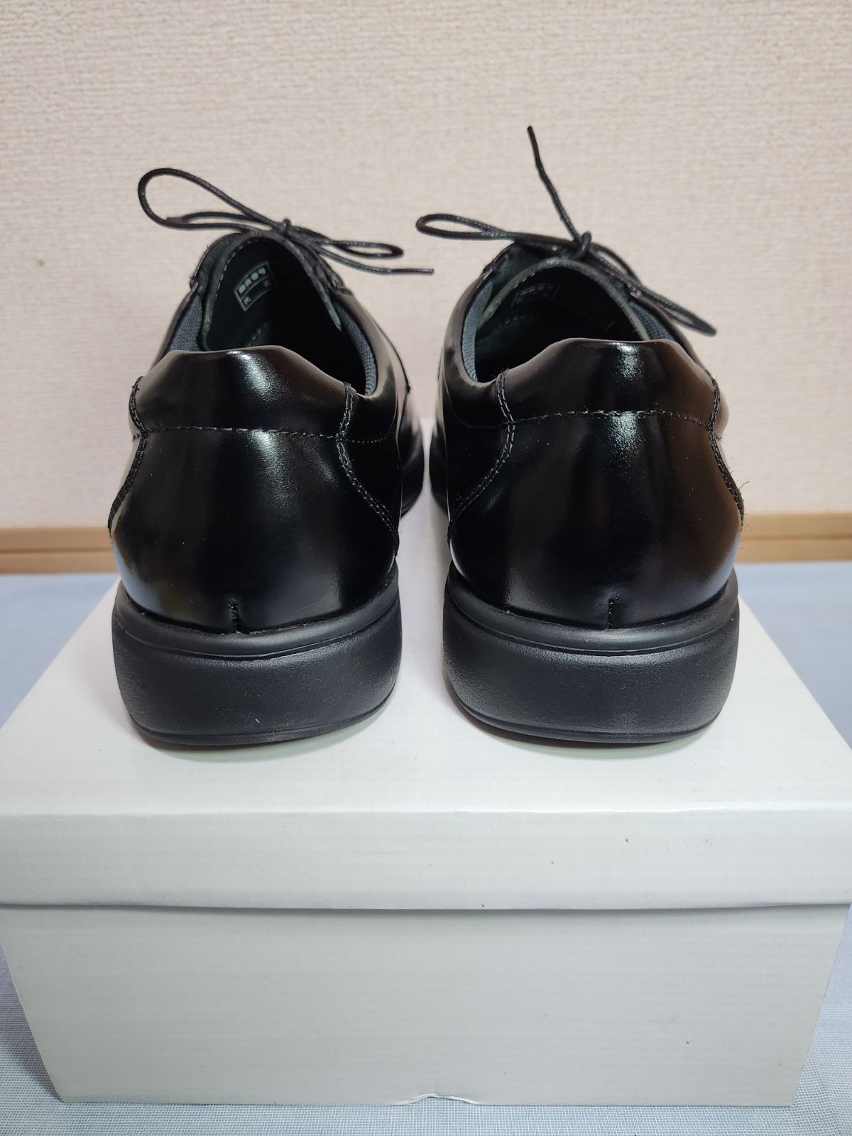 【未使用】Gladis 黒 フラメンコシューズ38.5 ギッザ gixx ビジネスシューズ メンズ 革靴 革 レザー 天然皮革