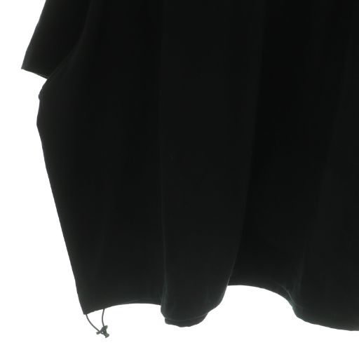  イズネス is-ness BALLOON T SHIRT バルーンTシャツ 半袖 ドロスト M ブラック MY OS AD 半袖(Tシャツ) Tシャツ カットソー