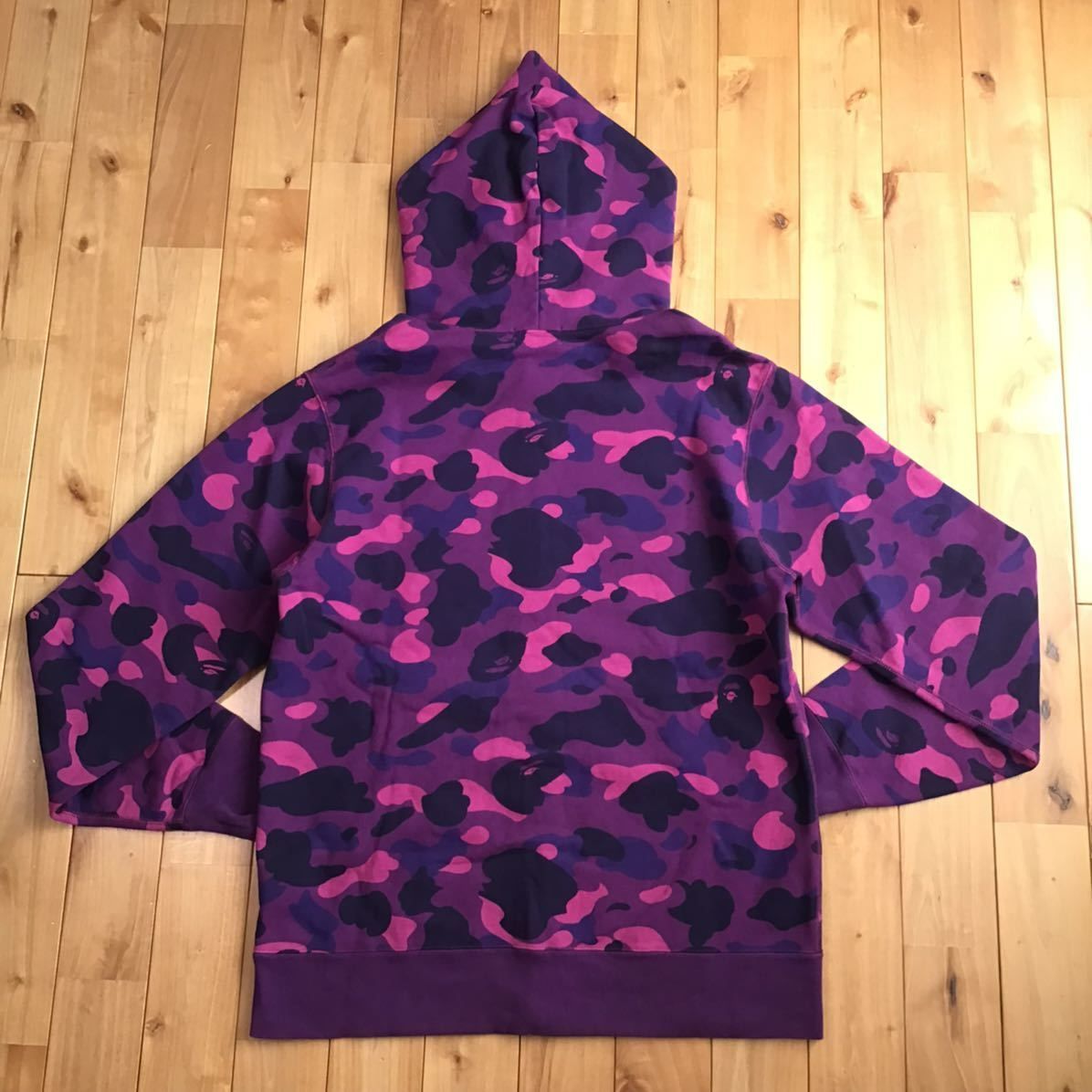 ☆2XL☆ Purple camo フルジップ パーカー a bathing ape BAPE full