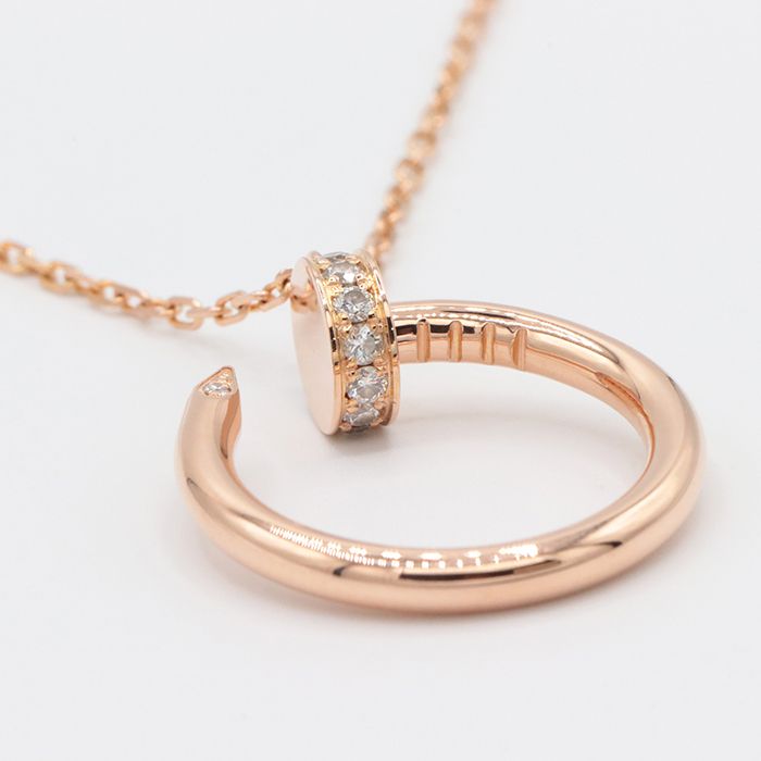 CARTIER カルティエ ジュストアンクル ネックレス ダイヤモンド ピンク  