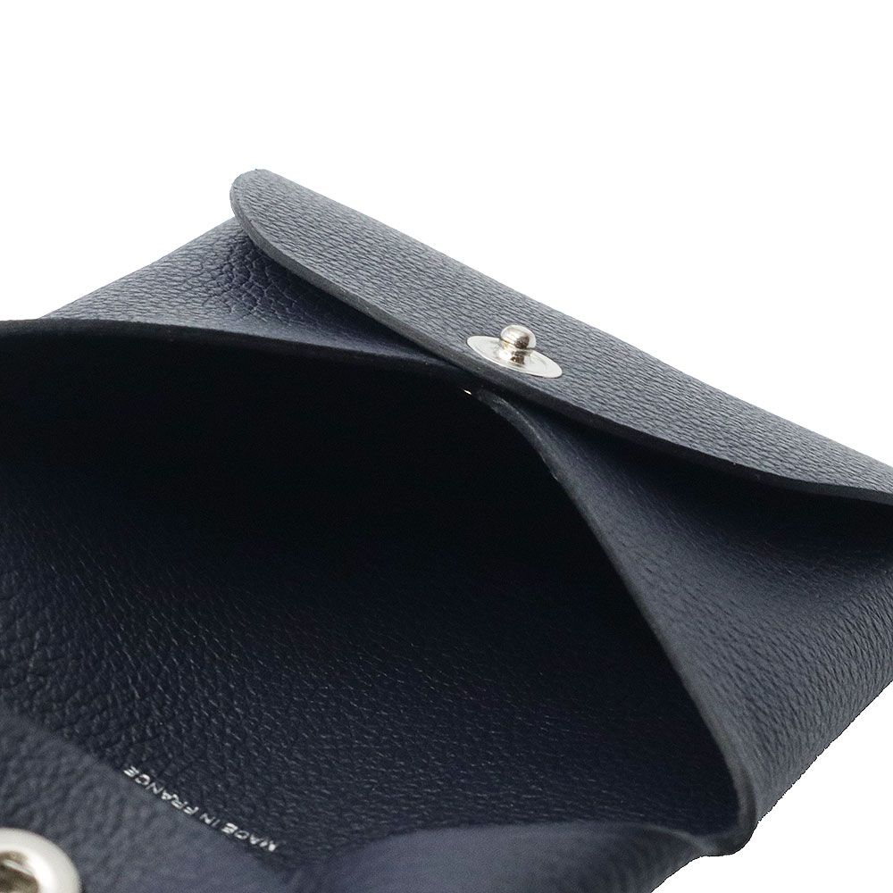 エルメス バスティア GM コインケース 小銭入れ 財布 ヴォーエバーカラー レザー ブルーニュイ ネイビー 紺 U刻印 箱付  HERMES（新品・未使用品） 新品・未使用品）エルメス HERMES バスティア GM コインケース 小銭入れ 財布 ヴォーエバーカラー レザー  ライム イエロー ...