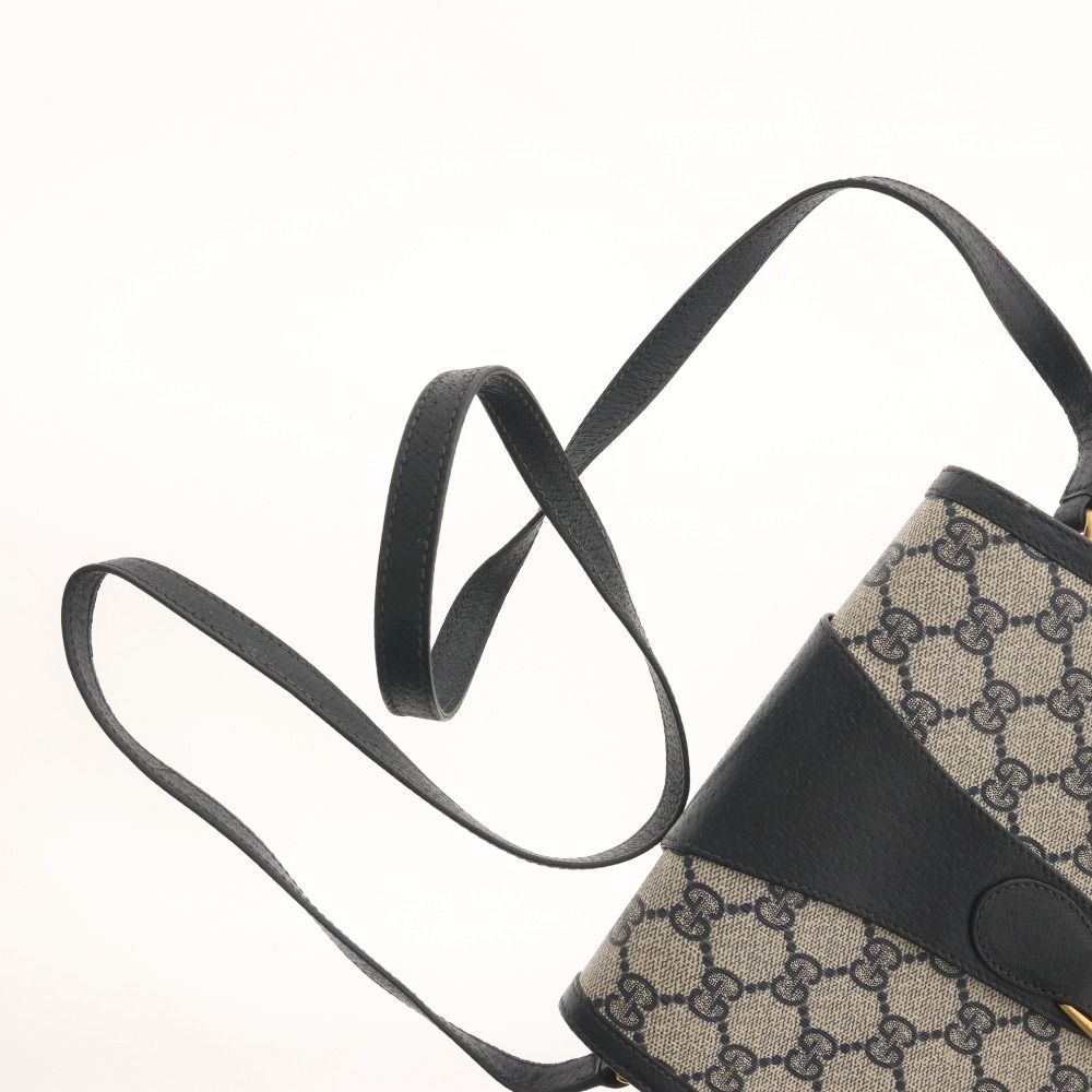 □ グッチ オールドグッチ ショルダー バッグ 鞄 GGスプリーム ホース