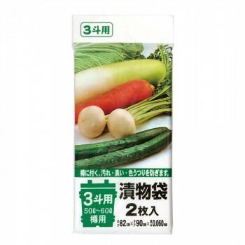 ジャパックス 漬物袋 3斗用 50L〜60L 透明 2枚×10冊×6袋 TK04
