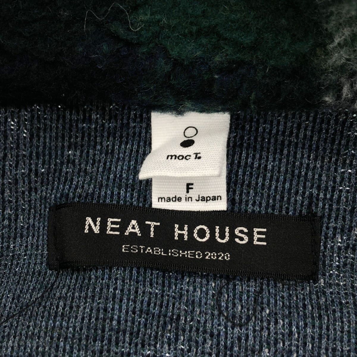 専用　NEAT HOUSE × MOC T フリース　チェック　コート NEAT HOUSE ニートハウス mocT 別注 Buffalo Plaid Fleece Work