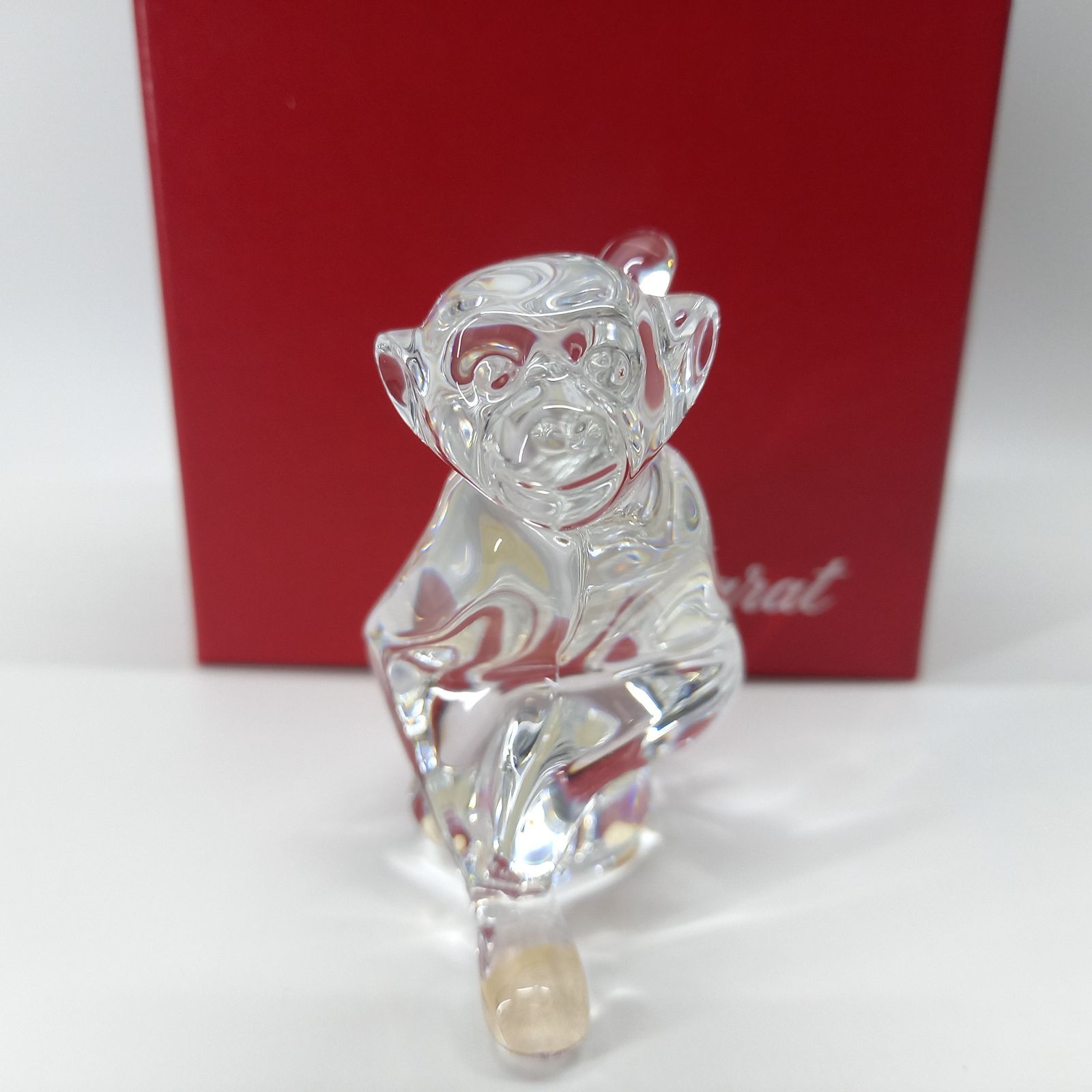 Baccarat バカラ 干支 申 猿 クリスタル置物 バカラ 干支 申 猿 クリスタル 置物 フィギュリン Baccarat
