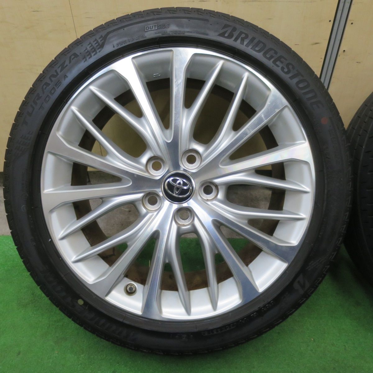 センサー付 バリ溝 キレイ 9.5分 トヨタ 70系 カムリ 純正 235|45R18 ブリヂストン トランザ T005A 18インチ PCD114.3|5H 5092403TTノ