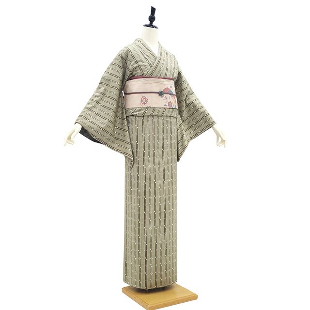 新古品】 本場琉球かすり 紬 着物 未使用 正絹 袷 沖縄県 大城