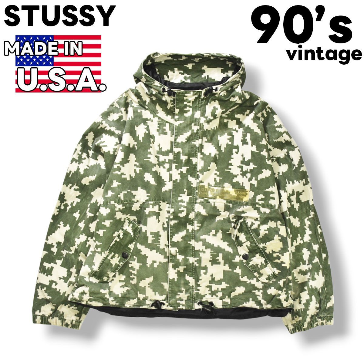 【美品】STUSSY ステューシー マウンテンパーカー ミリタリー stussy(ステューシー) マウンテンパーカーカモフラージュ柄