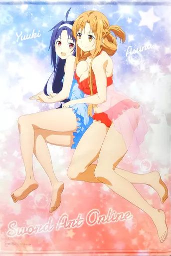 【中古】タペストリー アスナ＆ユウキ 描き下ろしB1タペストリー 「ソードアート・オンライン アリシゼーション」 C94グッズ