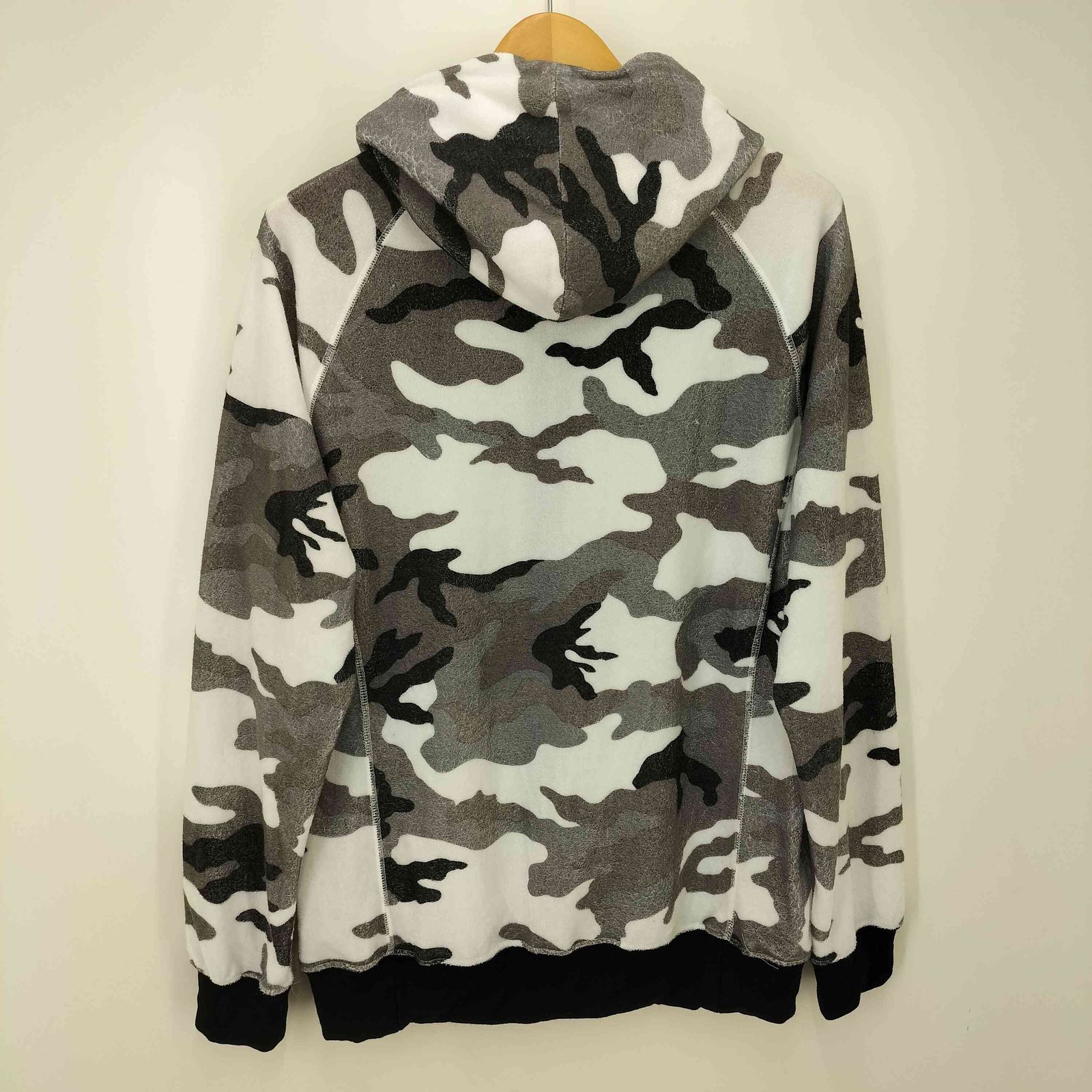 AKM ZIP PARKA CAMO パーカー エーケイエム AKM 23SS ORIGINAL SILKY TENCEL PILE RAGLAN ZIP PARKA