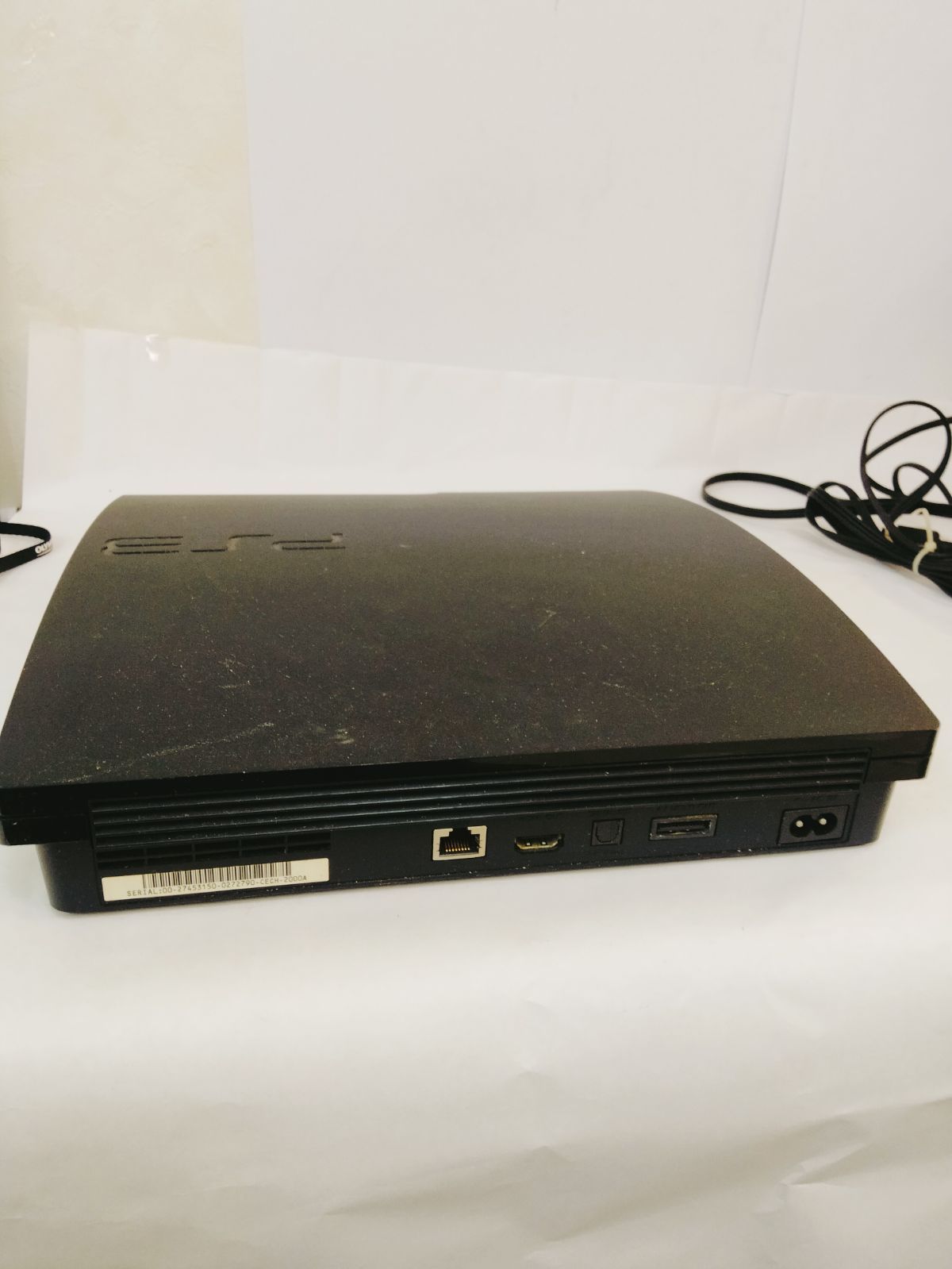 ジャンク SONY ps3 CECH-2000A 120GB 黒 YLOD 通電確認済 電源いれると