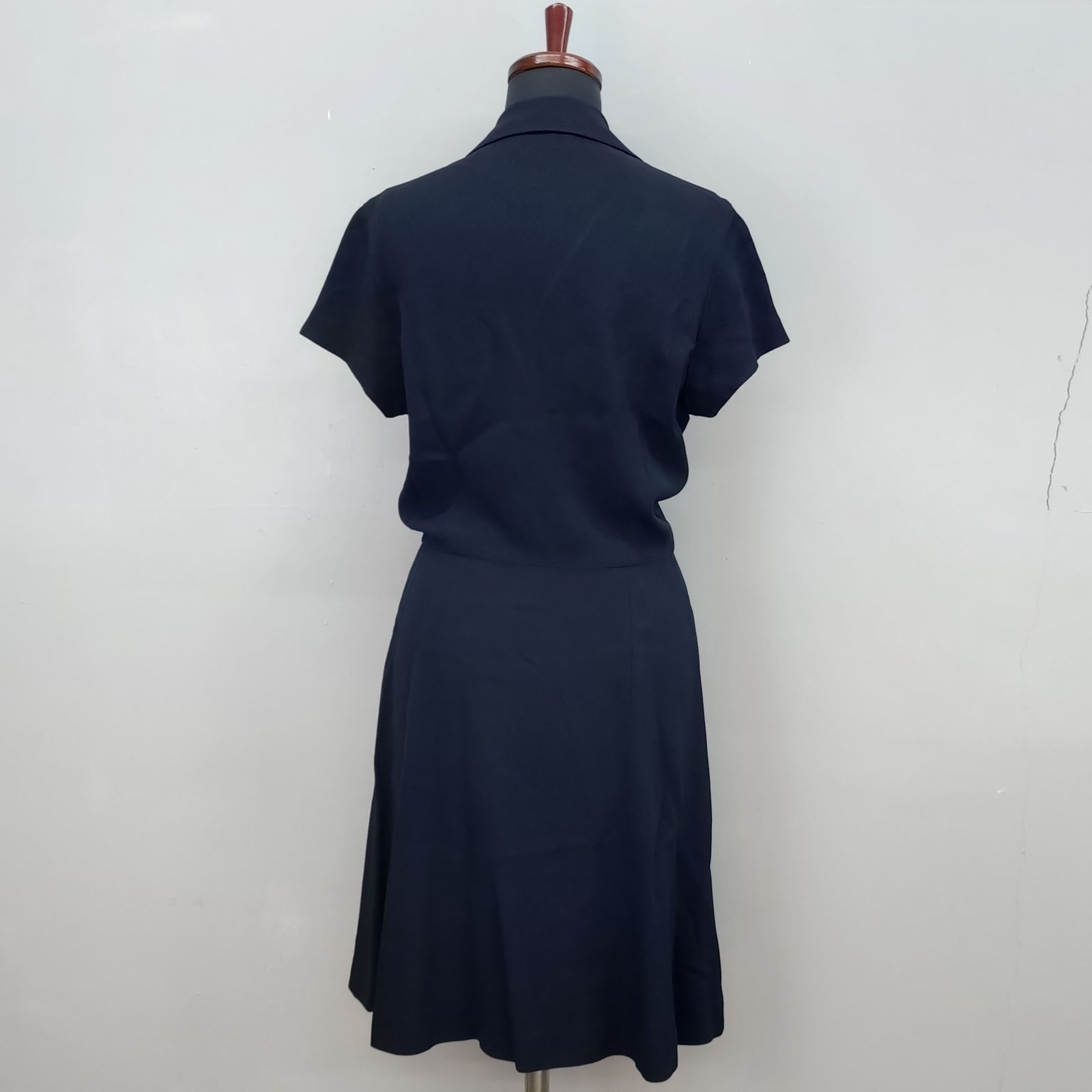 RALPH LAUREN 9 サイズ ダブルブレスト ワンピース ネイビー 