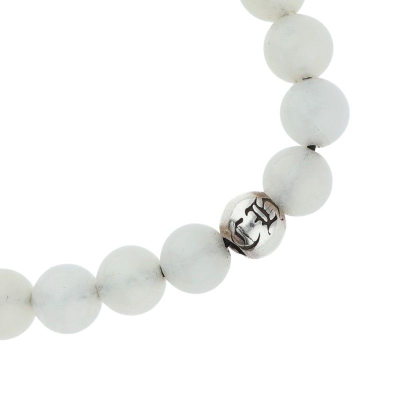 BEAD|6mmビーズブレス BEAD6mmホワイトビーズブレスレット