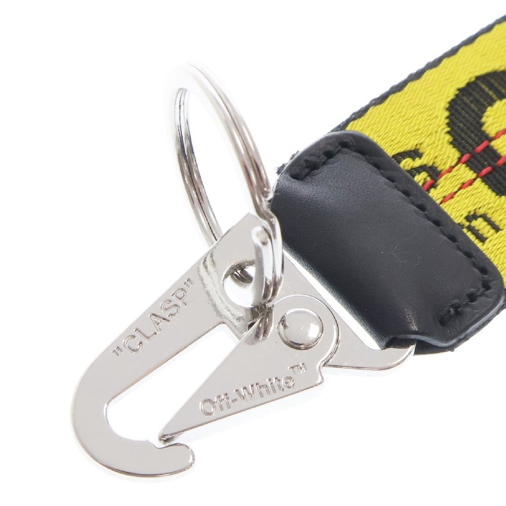 OFF-WHITE オフホワイト Industrial Key Holder ロゴデザインキーリング キーホルダー チャーム イエロー OMZG019R206470016000 OFF-WHITE (オフホワイト) Industrial Key Holder ロゴデザイン