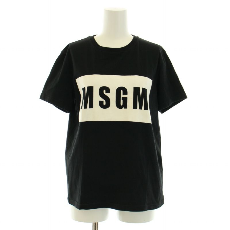 エムエスジーエム MSGM Tシャツ カットソー 半袖 クルーネック ロゴ