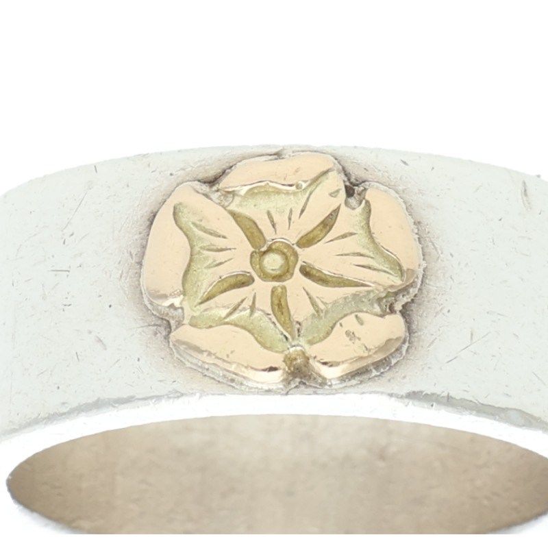 ローズ平打ち リング