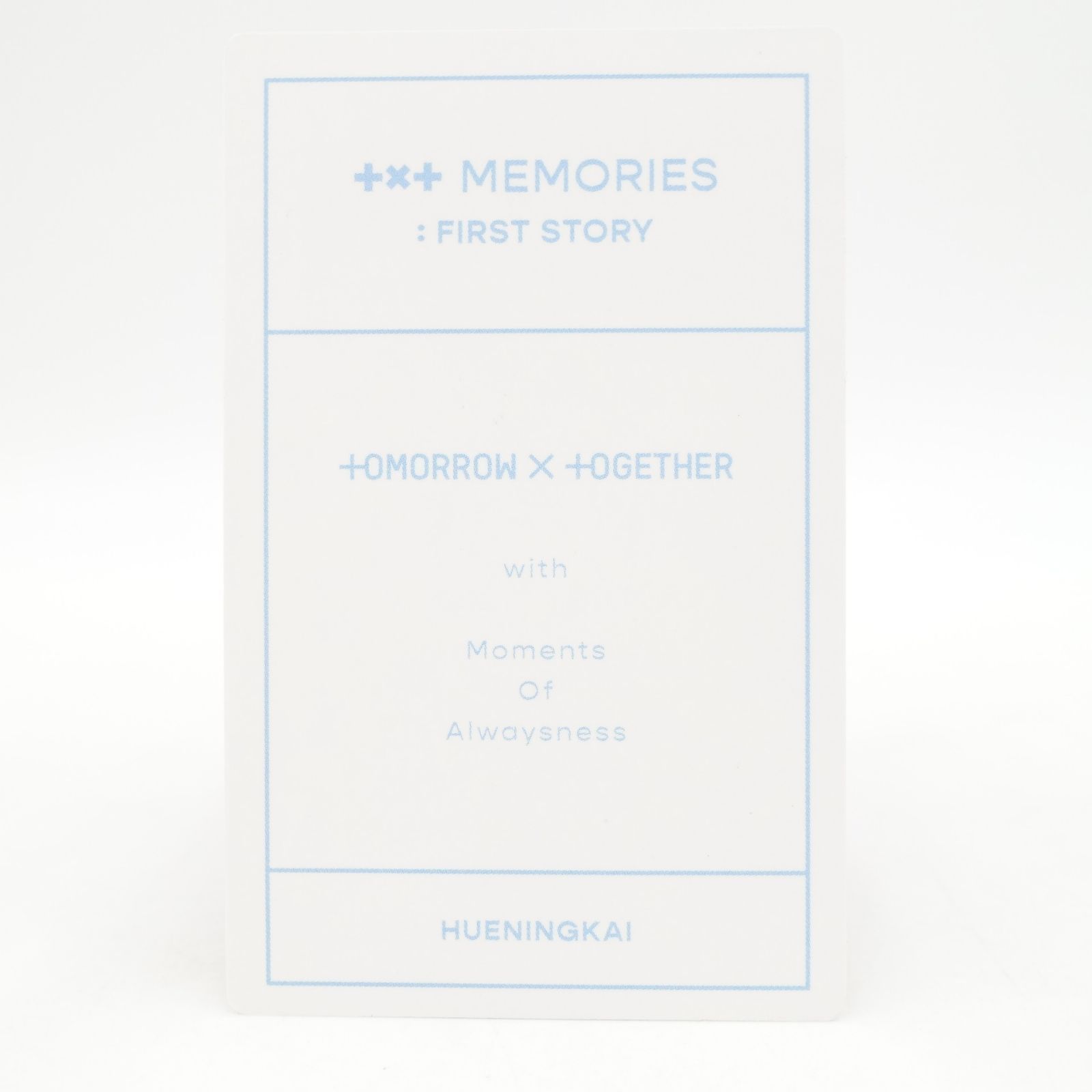 TXT ヒュニンカイ MEMORIES first story トレカ フォト カード 