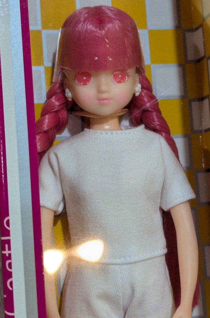 リトルファクトリー リカちゃんキャッスル Sキャッスル -12 スイーツちゃん 前髪あり三つ編みおさげ NO.13093 ベリーピンク