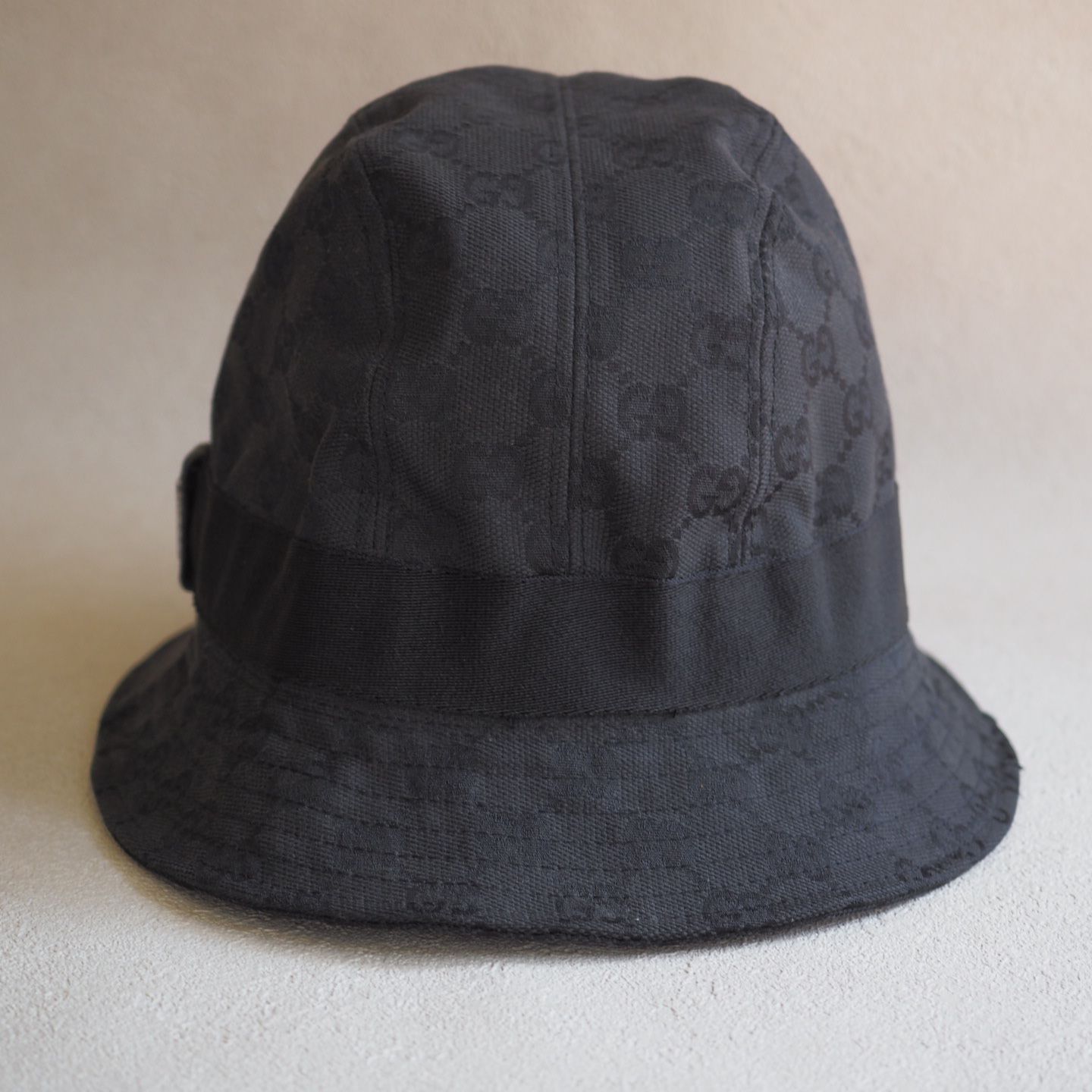 GUCCI グッチ ハット GGキャンバス ブラック L 023441 GUCCI グッチ ハット GGキャンバス ブラック L 023441