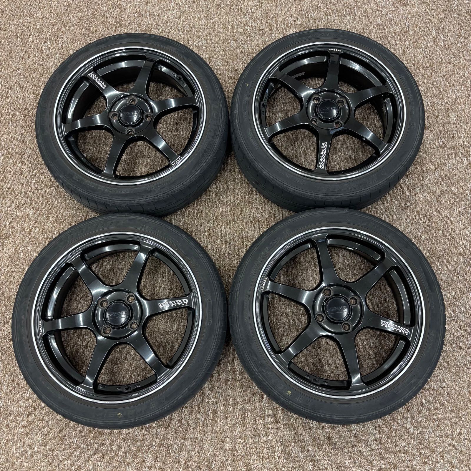 RAYS ホイール　セット　16インチ　ボルクレーシング　グループA　旧車 Yahoo!オークション - 【在庫処分】希少 鍛造 昭和 RAYS VOLK