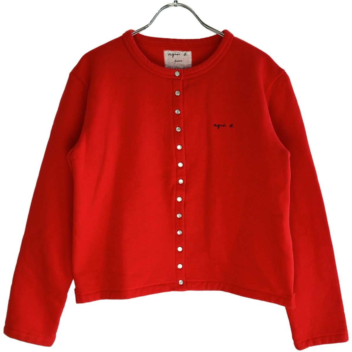 agnes b. アニエスベー ADAM ET ROPE別注 カーディガン レッド S