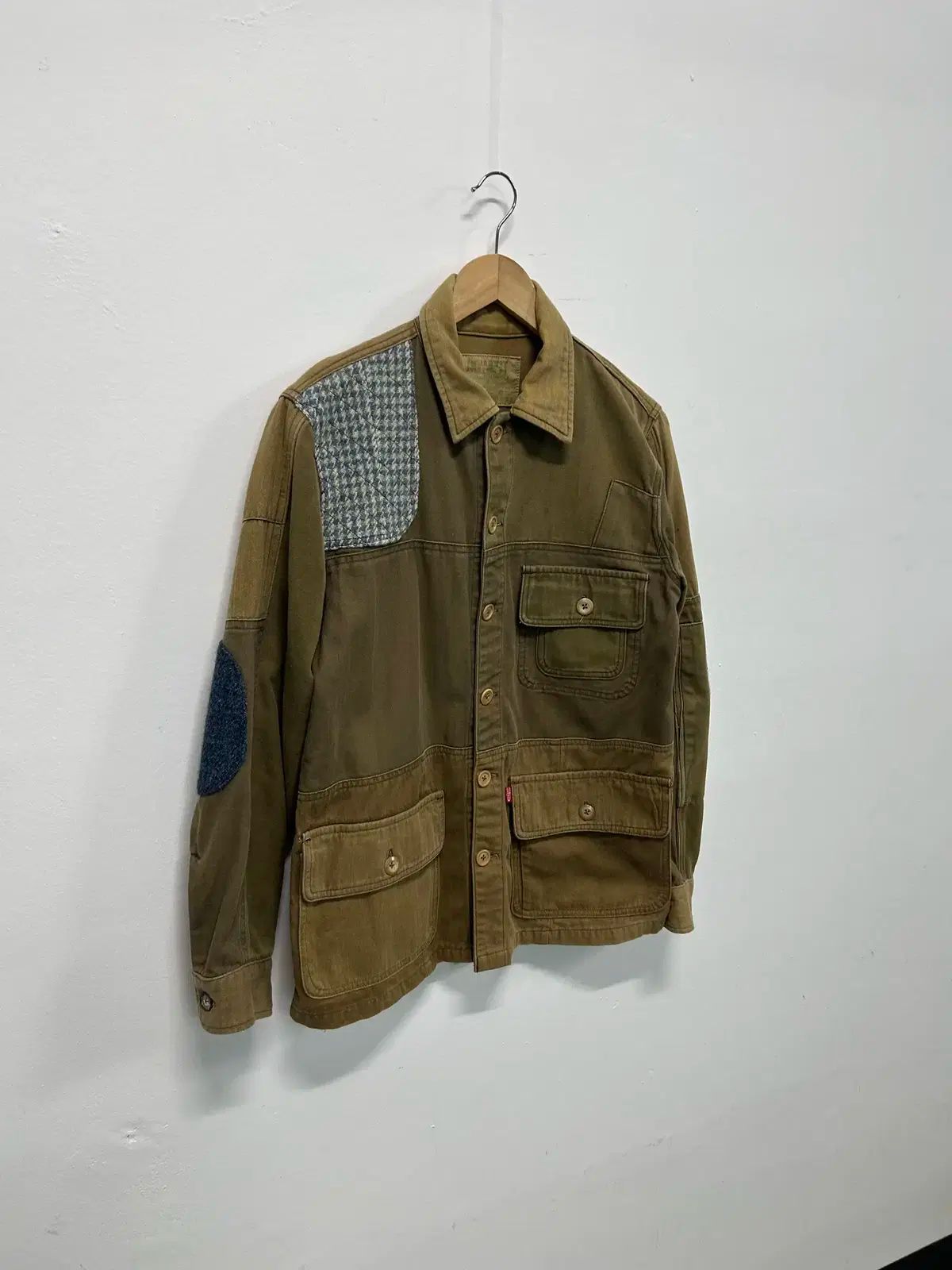 M ゴー ウェスト ウール パッチ ワーク ジャケット