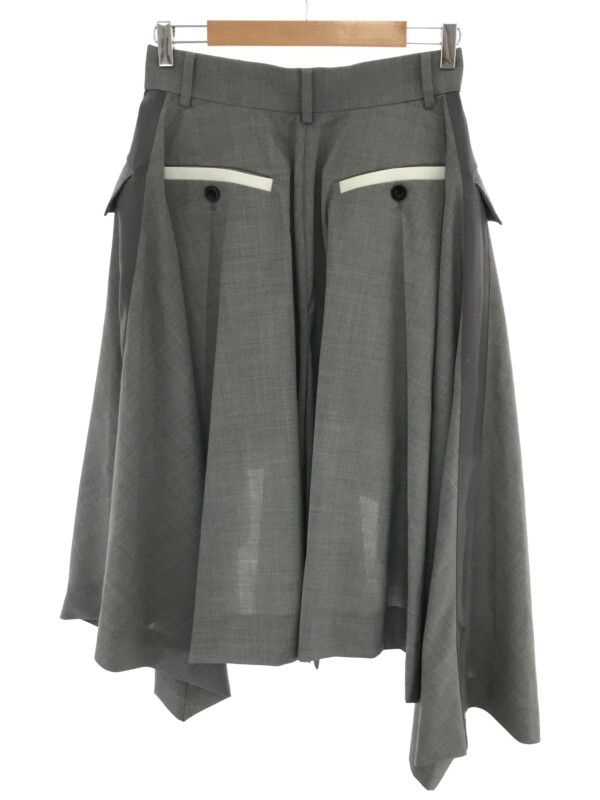 スカート sacai 21SS Suiting Asymmetry Skirt sacai 21SS Suiting Asymmetry Skirt