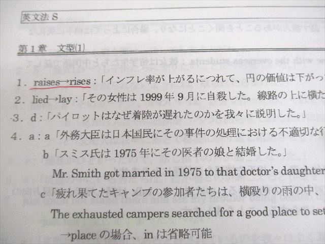 駿台 英語 英文法/実戦S テキスト通年セット 2023 計2冊 鍋谷賢