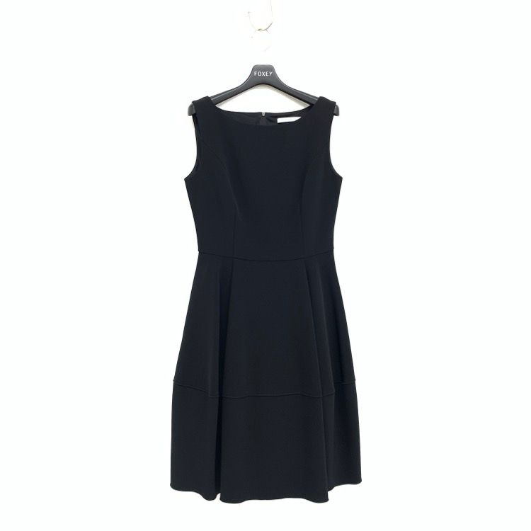 【極美品】FOXEY♡バロンワンピース♡38♡ブラック 新作美品FOXEY フォクシー再販ロングバロンワンピース