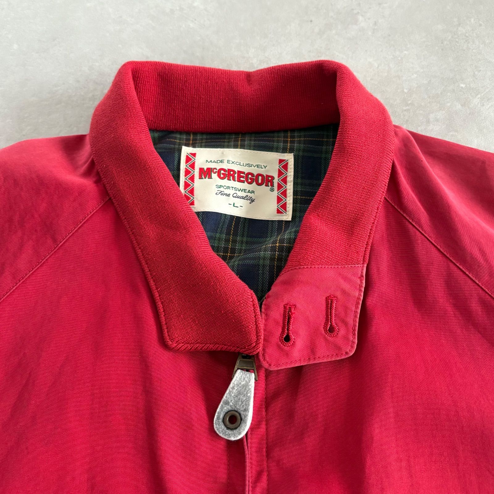 90's マクレガー 赤スウィングトップ ドリズラー Lサイズ 美品 ハリントン 90s マクレガー McGREGOR スウィングトップ ドリズラー