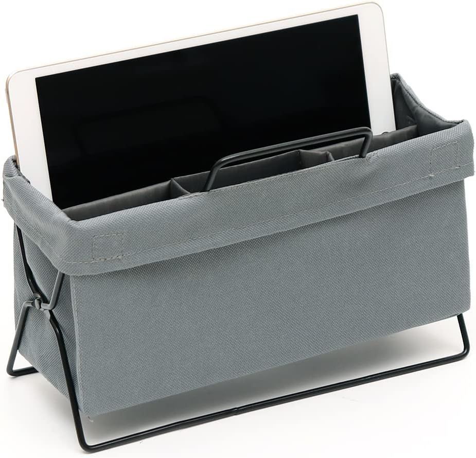 【特別セール】u003eグレーu003c 東洋ケース(Toyo Case) ストレリアミラド 卓上マルチラック 卓上収納 デスク 机 テーブル リモコンラック リビング オフィス 収納 ポケット4個 取っ手つき リモコ