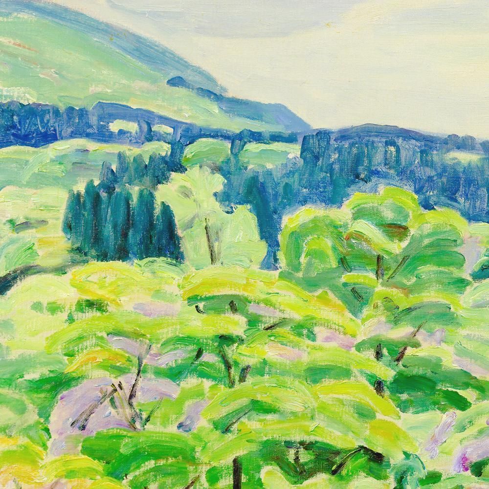 「真作」辻司「牡丹と花嫁」風景画　油彩画　額装　サイン有り　F15号 真作」辻司「牡丹と花嫁」風景画 油彩画 額装 サイン有り F15号