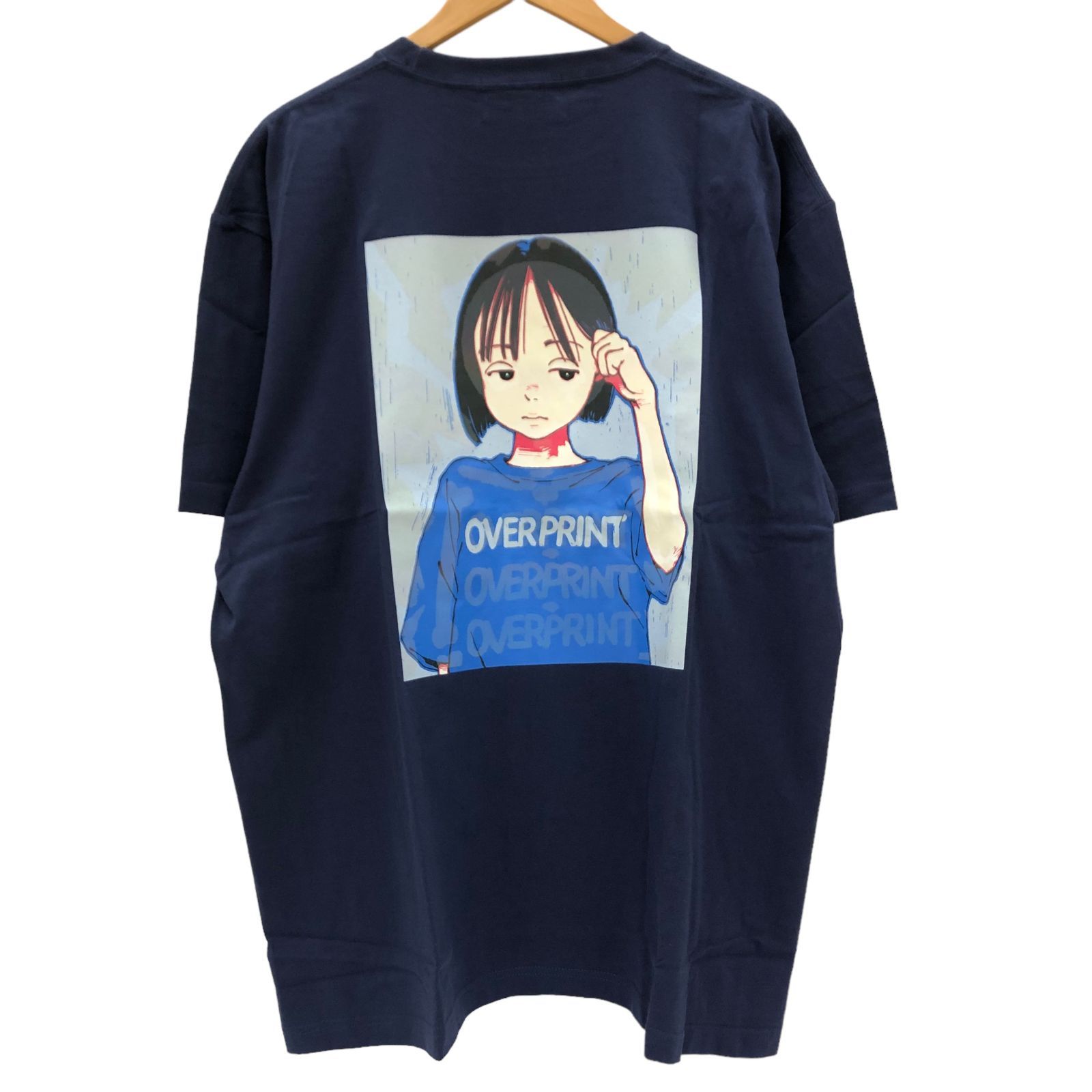 古塔つみ overprint pop art Tシャツ(んぱ) オーロラプリント 古塔つみ ×