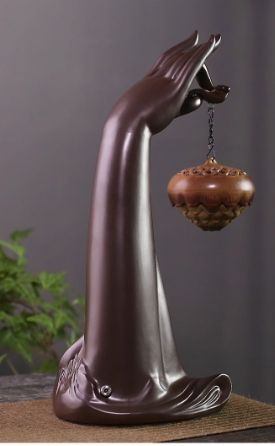 手を払うハスの心香炉 装飾品