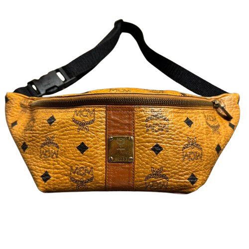 正規品 MCM ボディバッグ ヴィセトス柄 ブラウン レザー クラシック〉クロスボディ - ヴィセトス（ボディバッグ/ウエスト
