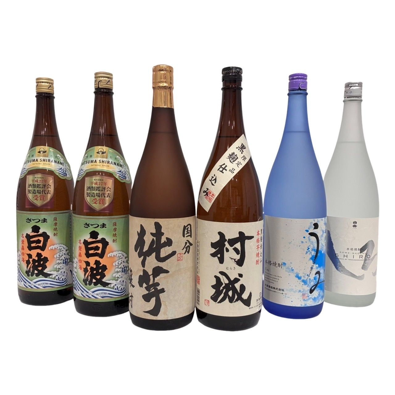 焼酎 6本セット さつま白波 村城 うみ しろ 純芋 1800ml 25度 芋焼酎 いも 未開栓品 12506K3546