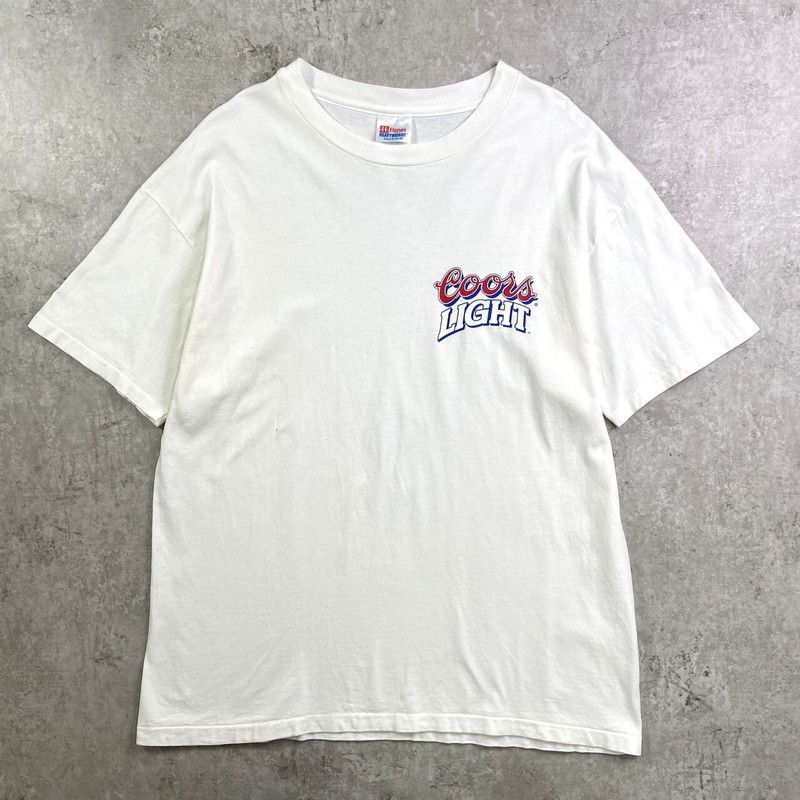 90年代 USA製 Coors LIGHT クアーズ ビール 企業ロゴプリントT